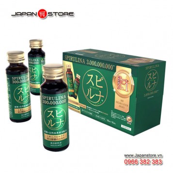 Nước uống siêu vi tảo Spiruna スヒ ルナ với chiết xuất 300 triệu siêu vi tảo Spirulina (nano) 1chai 50ml, Sp của Hayari Việt Nam-1-1