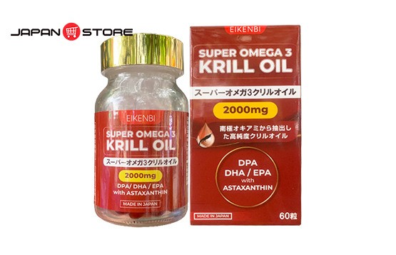 Super Omega 3 Krill Oil, Dầu Nhuyễn Thể Omega 3 chính hãng Eikenbi