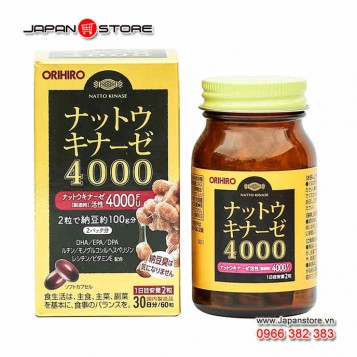 Viên uống phòng ngừa tai biến Orihiro 4000 FU (Nhật Bản) - Nattokinase 4000FU Orihiro (4)